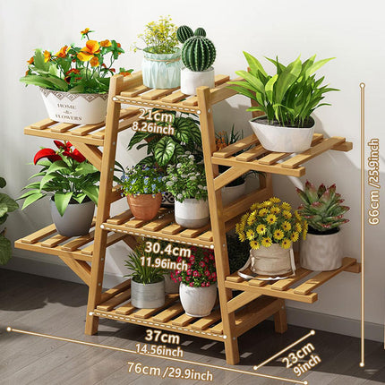 Multi-Tier Plant Stand Indoor Outdoor Flower Pot Holder Balcony Shelf Rack