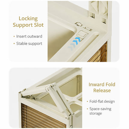4 Tier Trolley Storage Rack with Removable Handle for Home Kitchen Bathroom Use