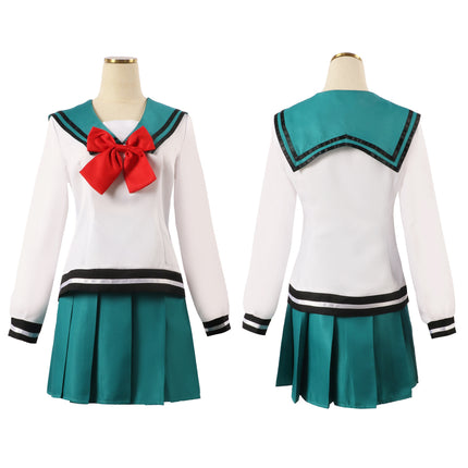 Sailor Anime School Uniform Cosplay Costume with Pleated Skirt Set S to XL