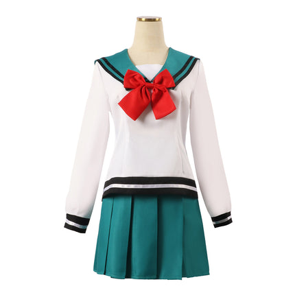 Sailor Anime School Uniform Cosplay Costume with Pleated Skirt Set S to XL