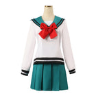 Sailor Anime School Uniform Cosplay Costume with Pleated Skirt Set S to XL