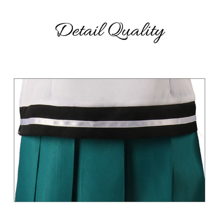 Sailor Anime School Uniform Cosplay Costume with Pleated Skirt Set S to XL
