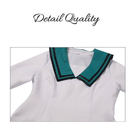 Sailor Anime School Uniform Cosplay Costume with Pleated Skirt Set S to XL
