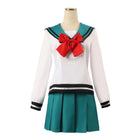 Sailor Anime School Uniform Cosplay Costume with Pleated Skirt Set S to XL