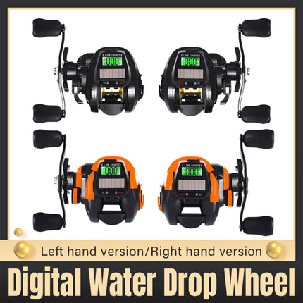 Digital Teardrop Fishing Reel Long Casting Freshwater Sea Boat Beach Raft