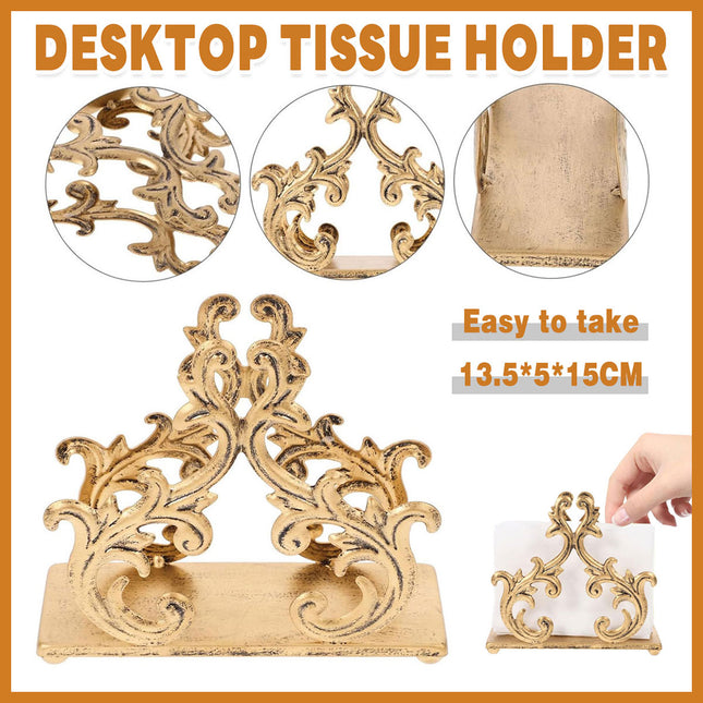 Willow Branch Style Iron Paper Towel Holder Vertical Napkin Rack For Kitchen Use