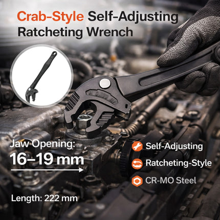 Crab Claw Type Multifunction Adaptive Wrench Self-Adjusting Ratchet Wrench