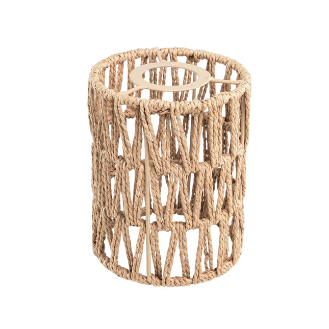 Natural Paper Rope Lampshade 15x11.5cm Rattan Style Pendant Light Shade Decor
