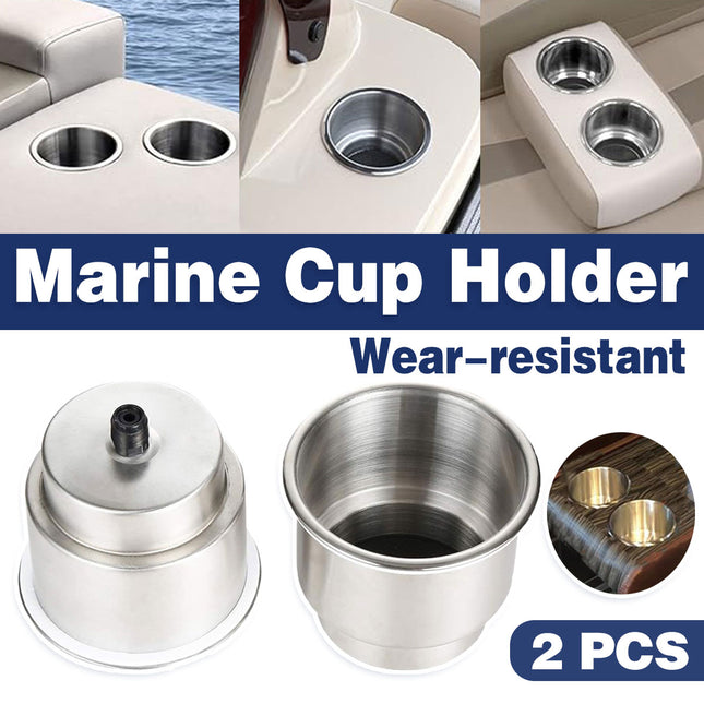 2PCS Boat Cup Holder Yacht Drink Rack Marine Tea Beverage Mount for Watercraft