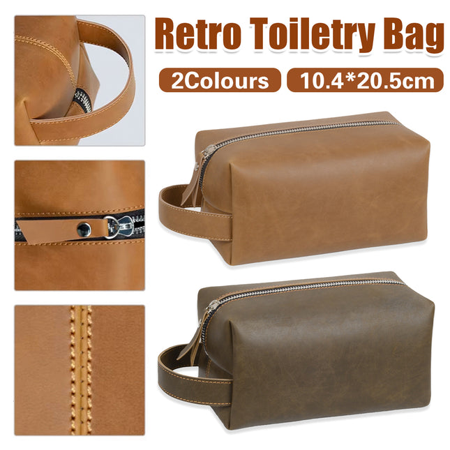 Retro Makeup Toiletry Bag Multi-Pocket for Travel Daily Use Cosmetic Storage