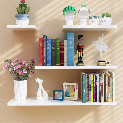 4PCS Wall-Mounted Shelves Waterproof Stable for Home Bathroom Kitchen Display