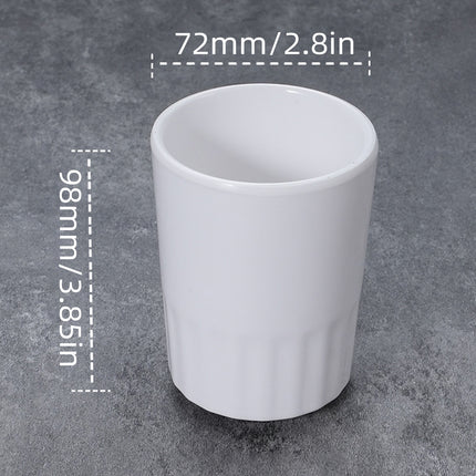 10PCS Shatterproof Coffee Tumbler Mug Insulated Melamine Cup for Home Outdoor