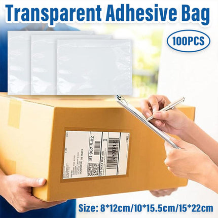 Plastic Bags 100PCS Transparent Zip Lock Clear Resealable Storage Packaging