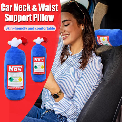Car Neck Pillow Headrest Cushion Lumbar Support Throw Pillow For Seat Driving