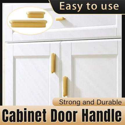 Gold Cabinet Handles 2 Sizes Modern Simple Pulls for Wardrobe Drawer Door Use