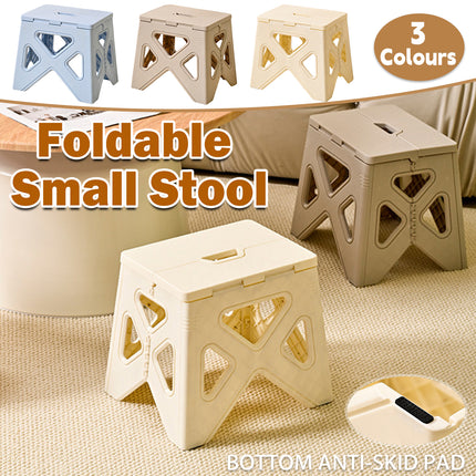 Portable Folding Plastic Stool Lightweight Step Chair for Outdoor Camping or Kitchen