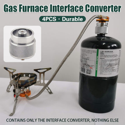 4PCS Gas Furnace Interface Converter Leak Proof for Camping Stoves Lights Grills