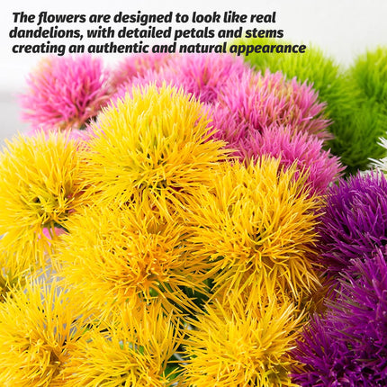 50 PCS Artificial Plants Plastic Flowers Home Decoration Muti Colours Realistic