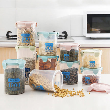 9-Piece Set Food Storage Sealed Lid Container Kitchen Canister Set Organiser