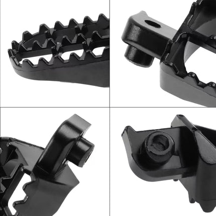 1 Pair Child Car Front Foot Pedal Wide Pegs Adjustable Black Safety Accessory Kit