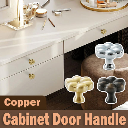 Brass Cabinet Handle Bucolic Style Creative Pull for Wardrobe Drawer Cupboard
