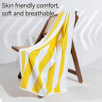 4pcs Striped Bath Towels 75x150cm Soft Absorbent Cotton Towels for Bathroom