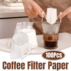 100pcs Hanging Ear Coffee Filter Hand Brew Drip Bag Disposable Coffee Filter
