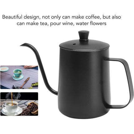 Hand Drip Coffee Pot Stainless Steel Fine Spout Hanging Ear Filter Cup Kettle