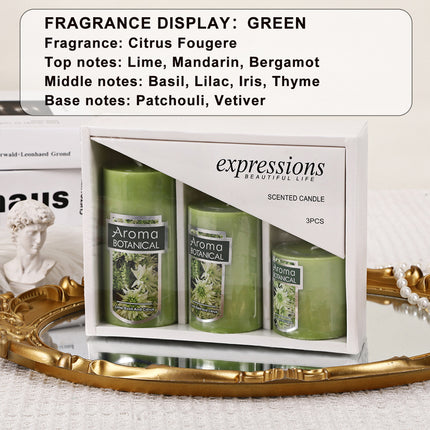 Classic Simple Cylindrical Scented Candles for Home Use Aromatherapy Decoration