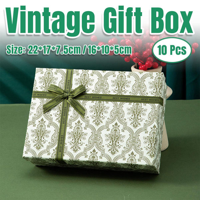 Green Gift Boxes 10pcs Birthday Favour Packaging Boxes Party Wedding Gift Wrap