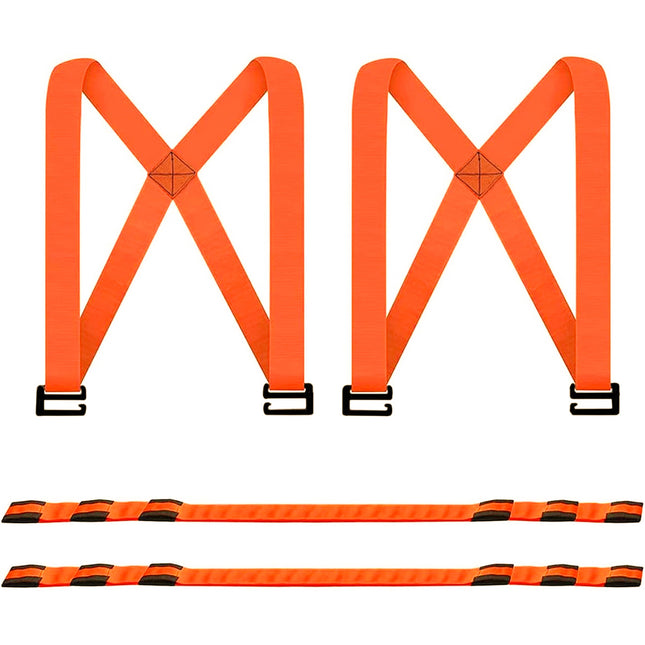 8 Pieces Household Portable Moving Straps Adjustable For Carrying Furniture