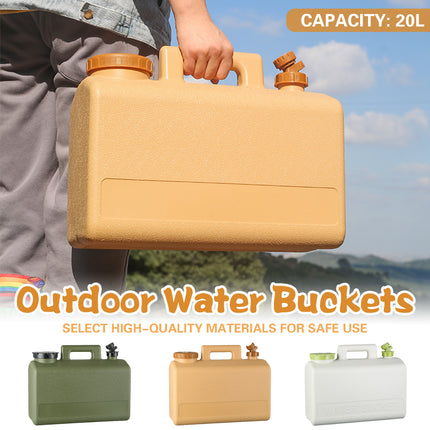 Portable 20L Water Tank Container with Tap Camping Car Outdoor Storage