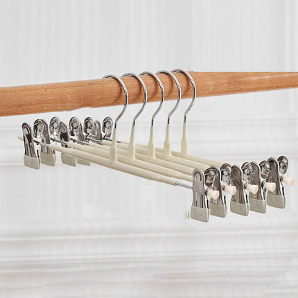 10pcs Home Wardrobe Pant Rack Hanging Trouser Organizer Clothes Hanger