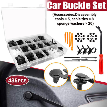435PCS Car Buckle Set for Auto Body Trim Bumper Fender Panel Replacement Repair