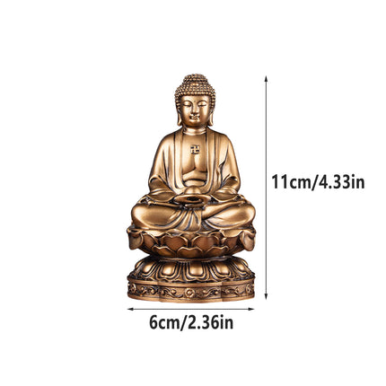 Zen Small Statue Buddha Figurine Meditation Decor for Home Office Desk Decor