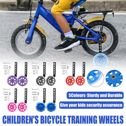 Kids Bicycle Training Wheels Set High-Quality Safety Balance Adjustable Height