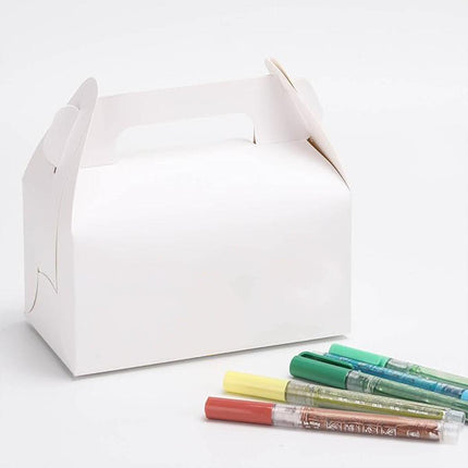 50pcs Portable Pastry Box Bakery Cake Box Takeaway Packing Boxes for Pastries
