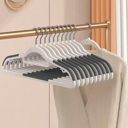 30pcs Non Slip Clothes Hangers No Trace Drying Rack Space Saving Wardrobe