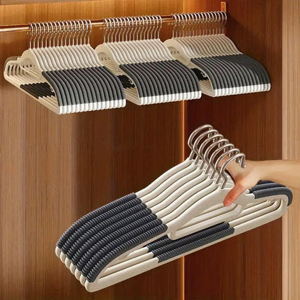 30pcs Non Slip Clothes Hangers No Trace Drying Rack Space Saving Wardrobe