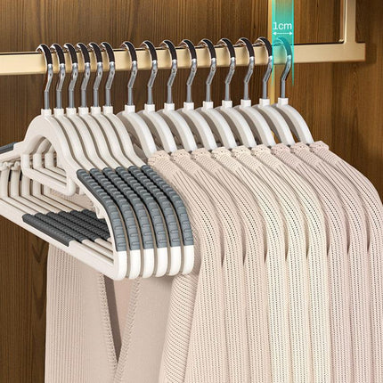 30pcs Non Slip Clothes Hangers No Trace Drying Rack Space Saving Wardrobe