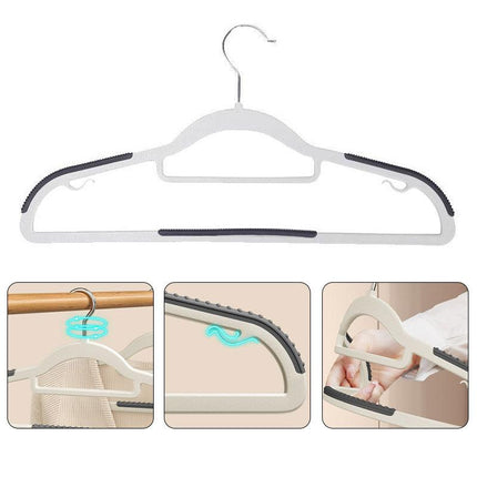 30pcs Non Slip Clothes Hangers No Trace Drying Rack Space Saving Wardrobe