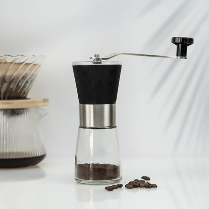 Small Manual Coffee Grinder Beans Nuts Adjustable Conical Ceramic Burr Spice