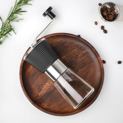 Small Manual Coffee Grinder Beans Nuts Adjustable Conical Ceramic Burr Spice