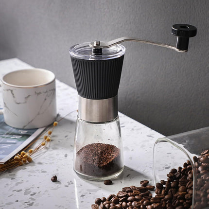 Small Manual Coffee Grinder Beans Nuts Adjustable Conical Ceramic Burr Spice