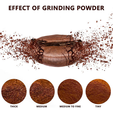 Small Manual Coffee Grinder Beans Nuts Adjustable Conical Ceramic Burr Spice