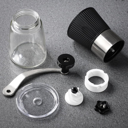 Small Manual Coffee Grinder Beans Nuts Adjustable Conical Ceramic Burr Spice