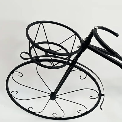 European Style Multi Layer Iron Bicycle Basket Flower Rack Outdoor Garden Decor