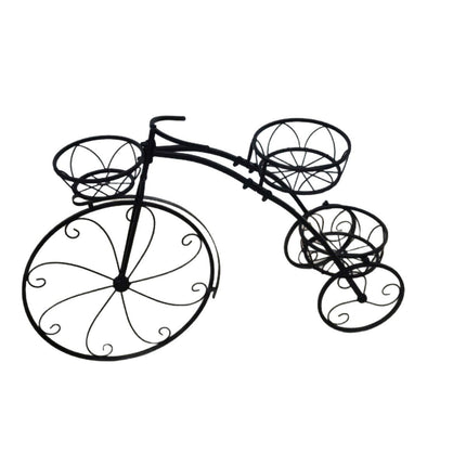 European Style Multi Layer Iron Bicycle Basket Flower Rack Outdoor Garden Decor