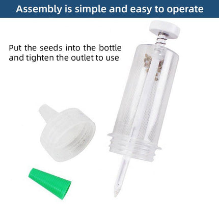 Mini Seed Planter Manual Syringe Plastic Planting Tool Garden Handheld Planter