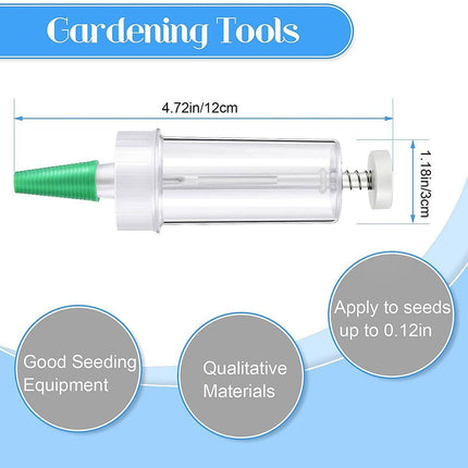 Mini Seed Planter Manual Syringe Plastic Planting Tool Garden Handheld Planter